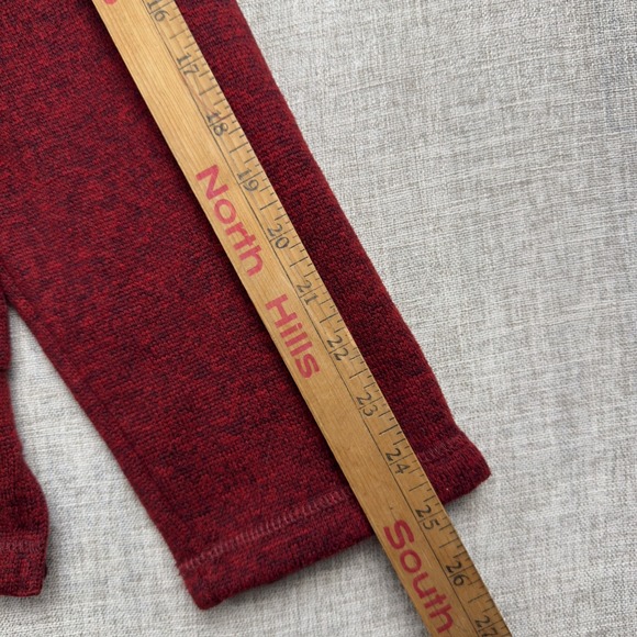 Woolrich Mens L Burgundy Quarter Snap Fleece Pullover Outdoor Sweater - Picture 9 of 11